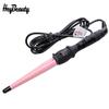 HeyBeauty Curling Iron Professional Ceramic Tourmaline Hair Curler Hot Tool Curling Wand, 1/2-1 Inch, Pink view 2