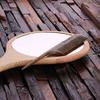 Personalized Natural Wood Comb Rat tail view 3