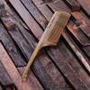 Personalized Natural Wood Comb Rat tail view 4