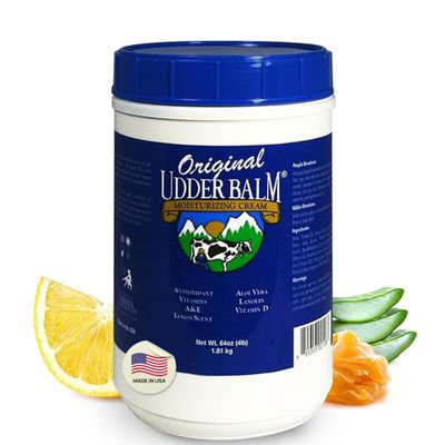 Original Udder Balm Refill Tub - Made in USA - Extra Thick Udder Cream & Hand Balm for Dry Skin, Cracked Heels, Rough Hands  Deep Moisture Heel Cream & Foot Moisturizer with Aloe Vera, 64 Fl Oz