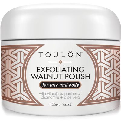Exfoliating Face Wash Exfoliate Scrub - Pore Cleaner Natural Walnut Exfoliator for Face & Body for Men and Women. Facial Exfoliant