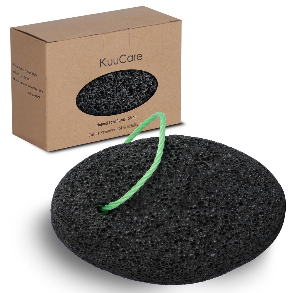 KuuCare Pumice Stone for Feet, Natural Earth Lava Pumice Stone - Foot Callus Remover for Feet Heels, Pedicure Exfoliator for Dead Skin, Hard Skin and Foot Scrubber