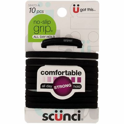 10-pk N/s Elastics Blk