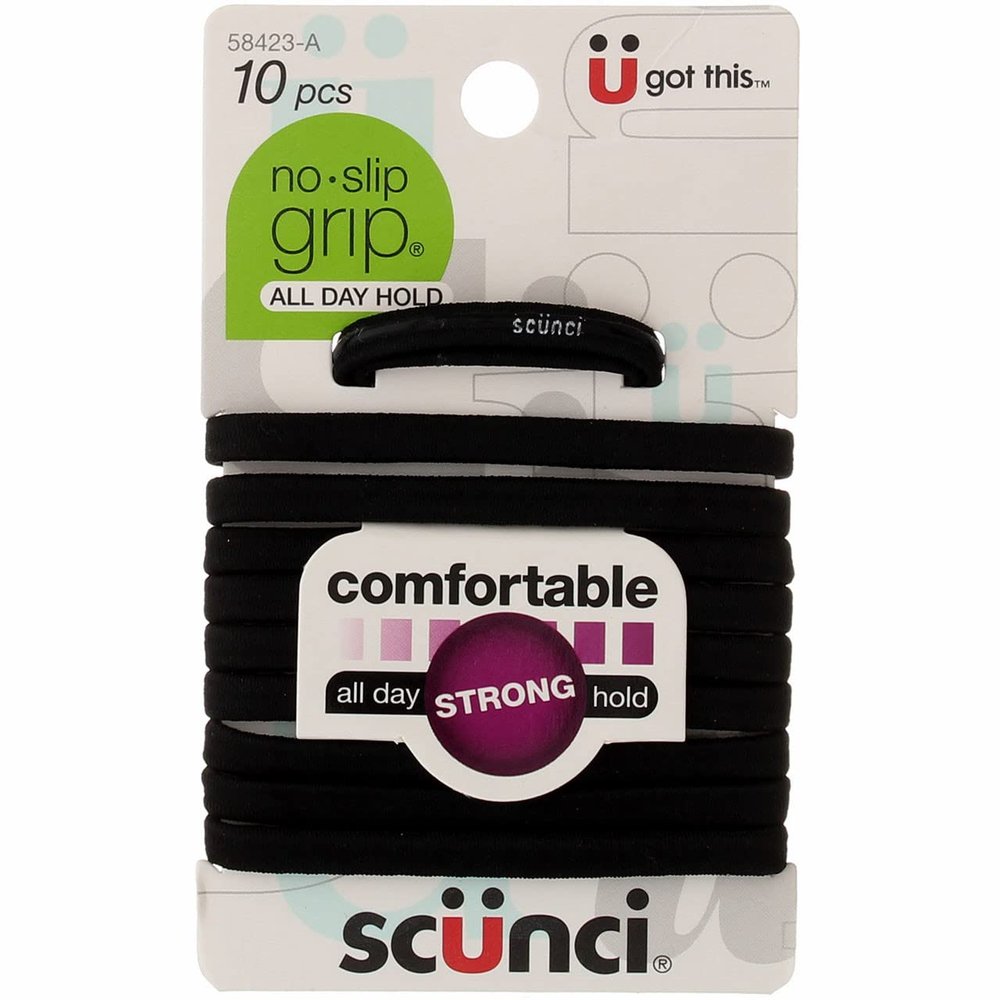 10-pk N/s Elastics Blk