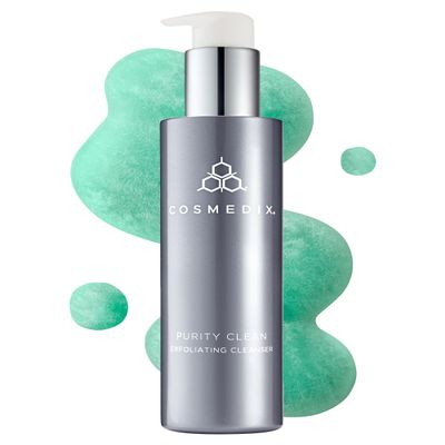 COSMEDIX Purity Clean Exfoliating Facial Cleanser Moisture-Rich Rejuvenating Face Wash for Fine Lines & Uneven Skin Tone Essential Oils for Radiant, Even Complexion 150 ml / 5 fl oz