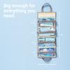 4kits Hanging Roll-Up Makeup Bag/Toiletry Kit/Travel Organizer for Women - 4 Removable Storage Bags - Organize Make Up, Cosmetics, First Aid, Medicine, Personal Care, Bathroom, Palette/Brush Holder view 2