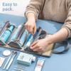 4kits Hanging Roll-Up Makeup Bag/Toiletry Kit/Travel Organizer for Women - 4 Removable Storage Bags - Organize Make Up, Cosmetics, First Aid, Medicine, Personal Care, Bathroom, Palette/Brush Holder view 3