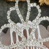 Alilang Women's Silvery Tone Clear Shiny Crystal Rhinestones Pincess Tiare Hair Comb view 4