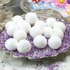 Meyer Imports White - Spun Cotton Balls - Set of 10 - Decorated, Mounted, Painted and Glittered! p/n 703-0200 view 3