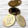 Andbanyan The Little Prince Compact Functional Round Mirror, 2.8"L x 2.8"W, White, Tabletop Mount view 4