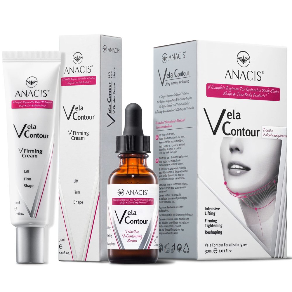 Advanced Neck Serum  V line Jawline - Fine Lines - Neck Wrinkles - Sagging Skin - Serum for Women and Men. Anacis