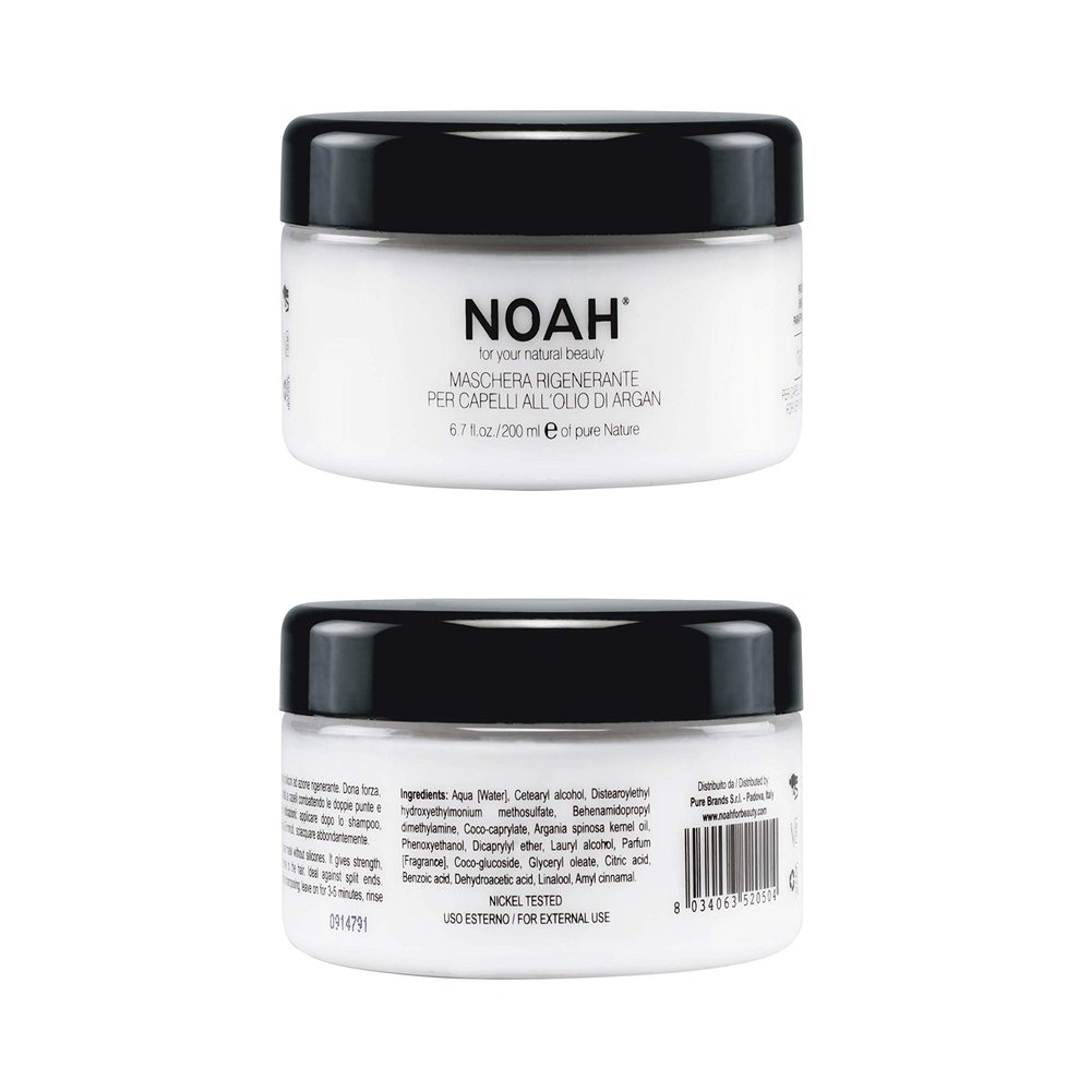 Noah Hair Mask for Hair Growth and Hair Regeneration - Argan Oil Mask for Dry Damaged Hair - Split End, Hydrating, Sulphate Free, Nourishing and Organic Hair Mask and Hair Moisturizer - 6.76 fl.oz