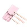 SIPLIV Tweezers Set of 3, Stainless Steel Precision Slant Tweezer and Pointed Eyebrow Tweezer Set with A Leather Travel Case - Pink view 2