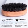 ZEUS Oval Military Beard Brush with Bristle Cleaner, Boar Bristle Beard Brush & Bristle Rake Cleaner Gift Set (Made in Germany) Firm Bristles Q91 view 4