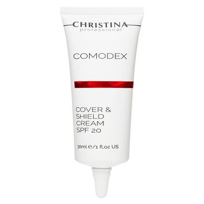 Christina Cover & Shield Cream SPF 20 Blemish Concealer - 30 ml - Protect and Soothe with Botanical Extracts - for Open Pores, Combination, Normal and Oily Skin