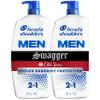 Head & Shoulders Anti-Dandruff Shampoo and Conditioner, Old Spice Swagger Men's 2-in-1 Twin Pack, 1% Pyrithione Zinc, Dandruff Shampoo for Men, Scalp, 31.4 fl oz Each view 1