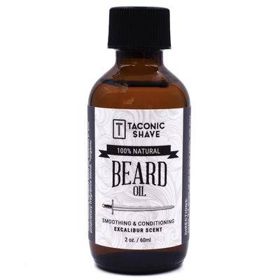 Taconic Shave Premium All Natural Beard Oil - 2 Ounce bottle (Excalibur)