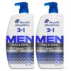 Head & Shoulders Anti-Dandruff Shampoo and Conditioner, Full and Thick 2-in-1 Twin Pack, 1% Pyrithione Zinc, Cleans to Restore Fullness to Thinning Hair, 32.1 fl oz Each view 1