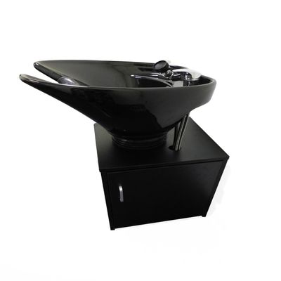 Ceramic Salon Shampoo Bowl Extra Deep and Wide Titling Sink with Cabinet TLC-B35-TC