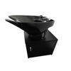 Ceramic Salon Shampoo Bowl Extra Deep and Wide Titling Sink with Cabinet TLC-B35-TC view 1