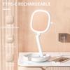 Beautifive 6.3 Makeup Mirror with Light and Magnification, 10X/1X Light Up Makeup Mirror Lighted Make Up Mirror with Adjustable Height Double Sides Folding Magnifying Mirror with Light view 2
