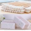 400Pcs Wood Stick Cotton Swabs, Natural Wood without Chemicals and Strong Absorbentle Cotton view 2