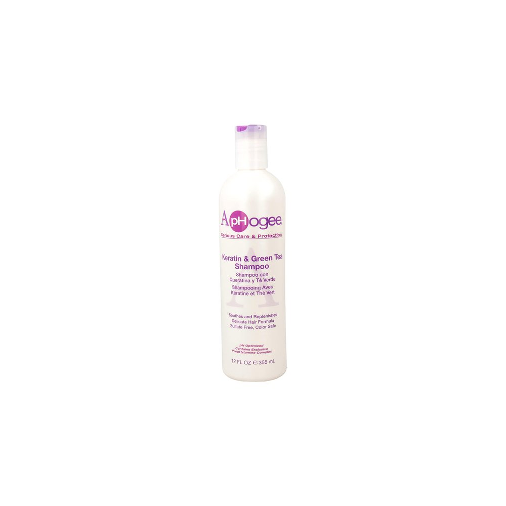 Aphogee Keratin and Green Tea 12-ounce Shampoo, 12 Ounce