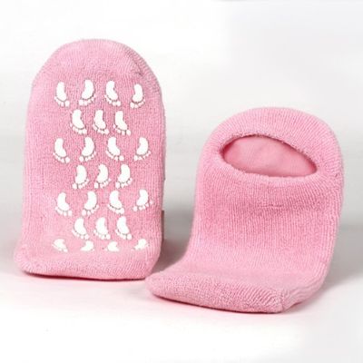 BelleSha Spa Moisturizing Gel Socks For Dry Feet And Ankles - Helps Repair Cracked Skin And Softens Feet (Pink)