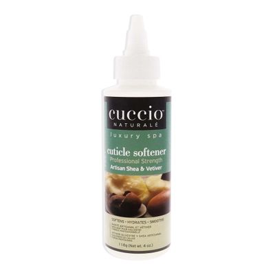 Cuccio Naturale Professional Strength Cuticle Softener Treatment - Gently Exfoliates Cuticles From Toes - Features A Fresh, Clean And Invigorating Spa Scent - Artisan Shea And Vetiver - 4 Oz
