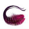 4 Pieces - Pinkle Blendz Ombre Thick Long Whiting Farm Rooster Hair Extension Feathers Summer Craft Supply | Moonlight Feather view 1