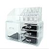 6goodeals Acrylic Cosmetic Make Up Organizer & Jewelry Storage 2 Pieces Display Set (Drawer B) view 2