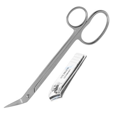 YNR Toe Nail Scissors + Clippers Embroidery Kelly Handle Pedicure Manicure Chiropody