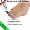 YNR Toe Nail Scissors + Clippers Embroidery Kelly Handle Pedicure Manicure Chiropody view 4