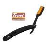 BLACK & GOLD COMBINATION Stainless Steel Barber Straight Edge Razor with 100 Count Blades - Made of Platinum Stainless Steel - With Easy Blades Replacement Mechanism - Precise Canada view 1