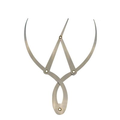 CENMO Stainless Steel Eyebrow Ruler Golden Ratio Calipers 1:1.618 Measure Tool