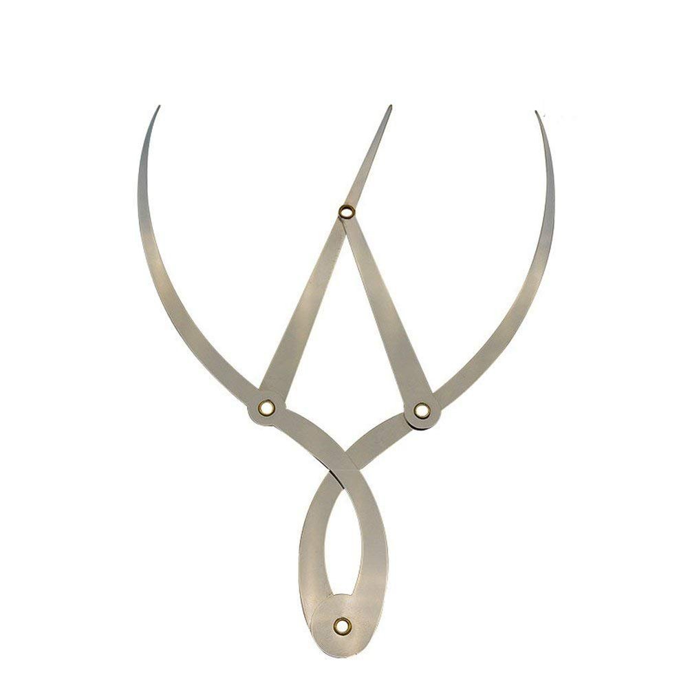 CENMO Stainless Steel Eyebrow Ruler Golden Ratio Calipers 1:1.618 Measure Tool