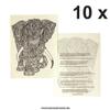 10 x Elephant Mandala Tattoo - buddhist Symbol - Africa Design - Skin Tattoo (10) view 3