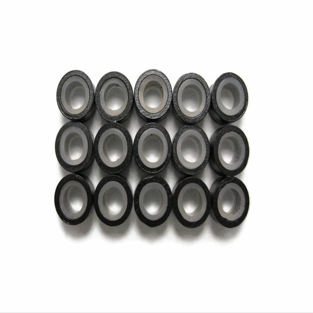 10 Pieces - Black Silicone Micro Ring Beads for Feather Hair Extensions | Moonlight Feather