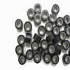 10 Pieces - Black Silicone Micro Ring Beads for Feather Hair Extensions | Moonlight Feather view 3