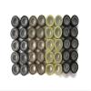 10 Pieces - Black Silicone Micro Ring Beads for Feather Hair Extensions | Moonlight Feather view 4