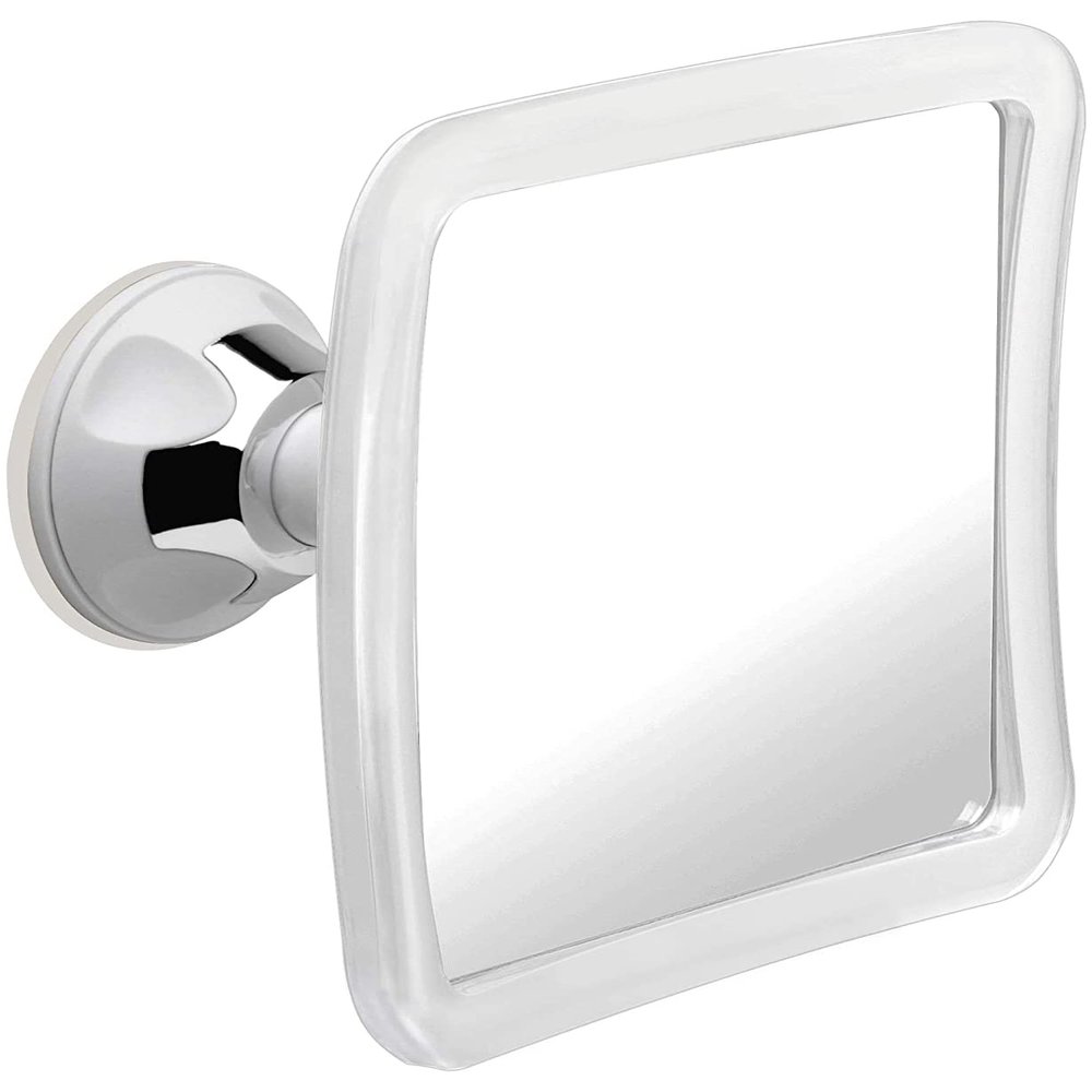 MIRRORVANA Fogless Shower Mirror for Shaving with Upgraded Suction, Anti Fog Shatterproof Surface and 360 Swivel - 6.3" x 6.3"