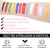 CCbeauty Professional 12 Colors Face Body Paint Kit Oil Non Toxic High Pigment Creamy Painting Palette for Halloween Costume Fancy SFX Cosplay Stage Makeup Set with 6 Wooden Premium Brushes, Deep view 2