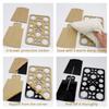 BEAKEY Make up Brush Drying Rack, Collapsible Makeup Brush Holder 28 Holes Makeup Brush Dryer Stand - Black view 3