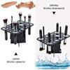 BEAKEY Make up Brush Drying Rack, Collapsible Makeup Brush Holder 28 Holes Makeup Brush Dryer Stand - Black view 4