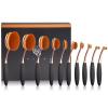 Yoseng Makeup Brushes Set 10Pcs Professional Oval Toothbrush Foundation Cream Contour Powder Blush Conceler Eyeliner Blending Brush New Fashionable Super Soft Cosmetic Brushes Tool with Box(Rose Gold) view 1