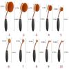 Yoseng Makeup Brushes Set 10Pcs Professional Oval Toothbrush Foundation Cream Contour Powder Blush Conceler Eyeliner Blending Brush New Fashionable Super Soft Cosmetic Brushes Tool with Box(Rose Gold) view 3