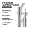 URBAN DECAY Moondust Liquid Glitter Eyeliner (Glamrock - Silver Glitter), Sparkly Eye Liner, Glitter Eyeshadow Topper, Universal Shimmering Shades, No Fallout - 0.25 fl oz view 2