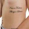 10 x Never a Failure, Always a Lesson - Temporary Skin Tattoo Lettering in Black (10) view 2