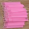 Mini Skater 100 Pcs Eyelash Cotton Swabs 2.0 mm Head Diameter Multipurpose Micro Applicators Dental Bendable Brush for Salon Home Personal Care Makeup Oral Using (Pink (Medium)) view 2