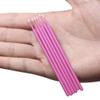 Mini Skater 100 Pcs Eyelash Cotton Swabs 2.0 mm Head Diameter Multipurpose Micro Applicators Dental Bendable Brush for Salon Home Personal Care Makeup Oral Using (Pink (Medium)) view 3